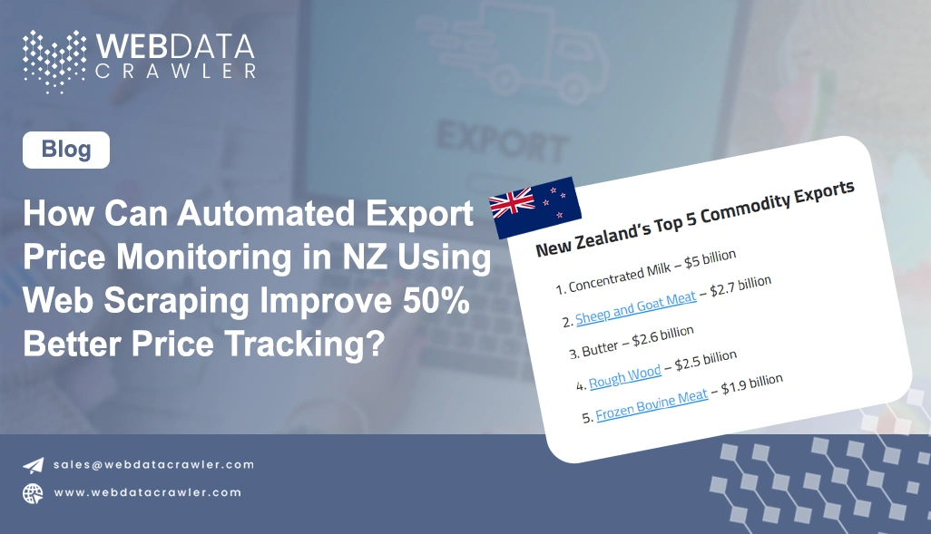 How Can Automated Export Price Monitoring in NZ Using Web Scraping Improve 50% Better Price Tracking?