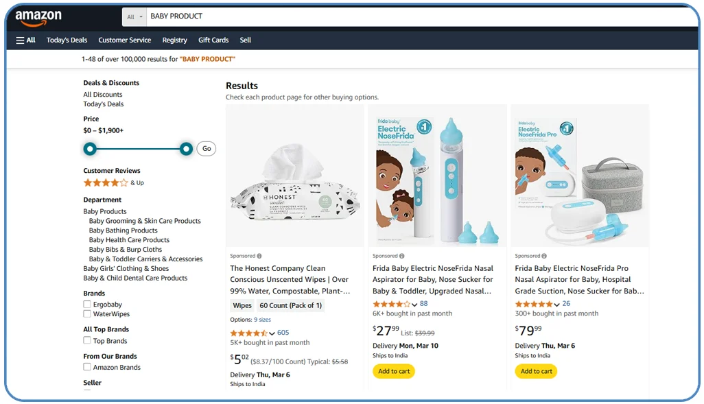 Amazon-Baby-Product-Scraping