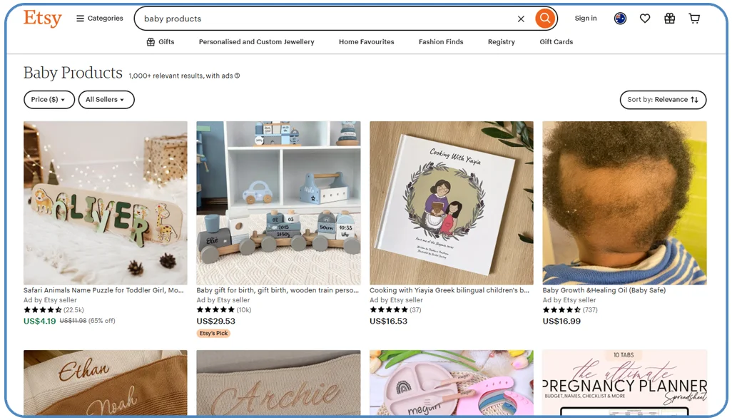 Etsy-Baby-Product-Data-Scraping