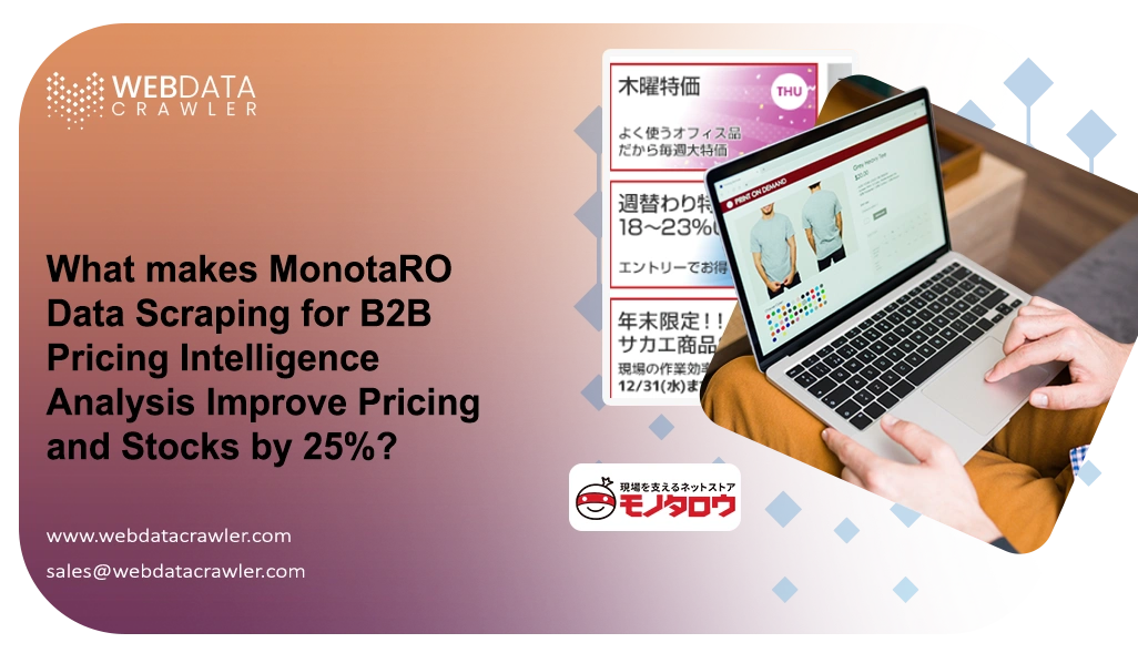 What makes MonotaRO Data Scraping for B2B Pricing Intelligence Analysis Improve Pricing and Stocks by 25%?
