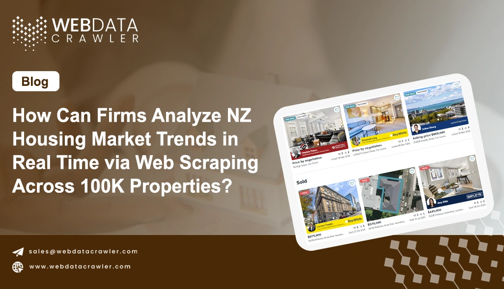 How Can Firms Analyze NZ Housing Market Trends in Real Time via Web Scraping Across 100K Properties?