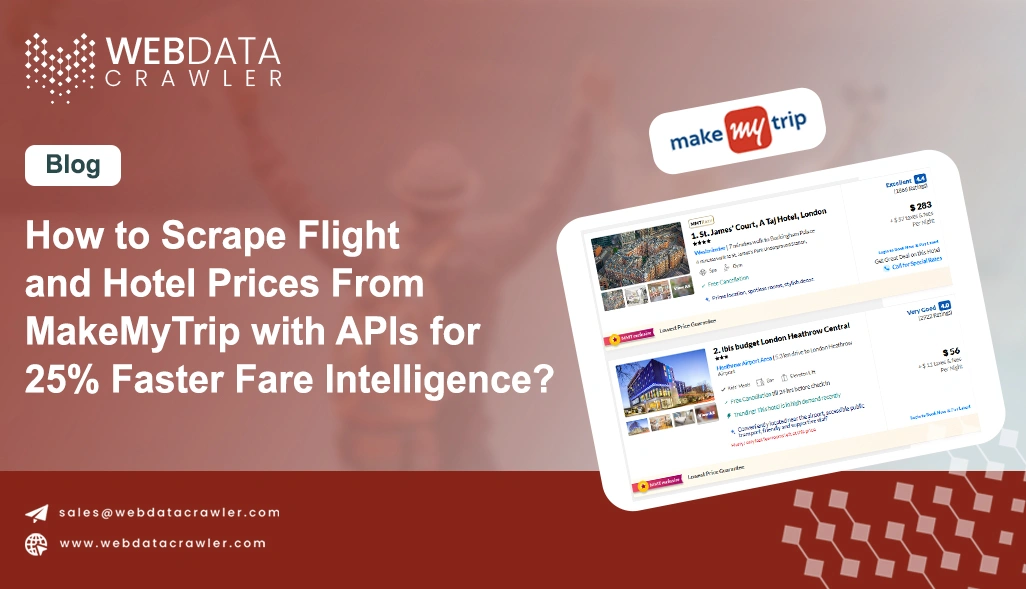 How to Scrape Flight and Hotel Prices From MakeMyTrip with APIs for 25% Faster Fare Intelligence?