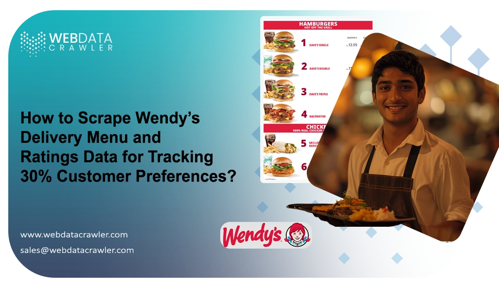 How to Scrape Wendy’s Delivery Menu and Ratings Data for Tracking 30% Customer Preferences?