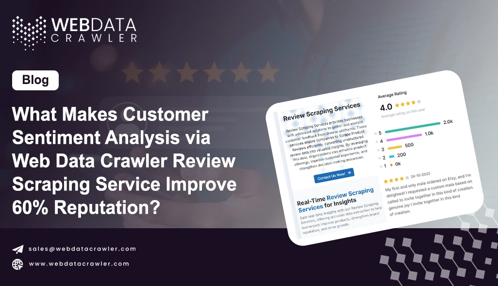 What Makes Customer Sentiment Analysis via Web Data Crawler Review Scraping Service Improve 60% Reputation?