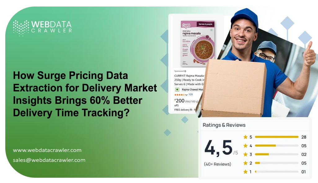 How Surge Pricing Data Extraction for Delivery Market Insights Brings 60% Better Delivery Time Tracking?