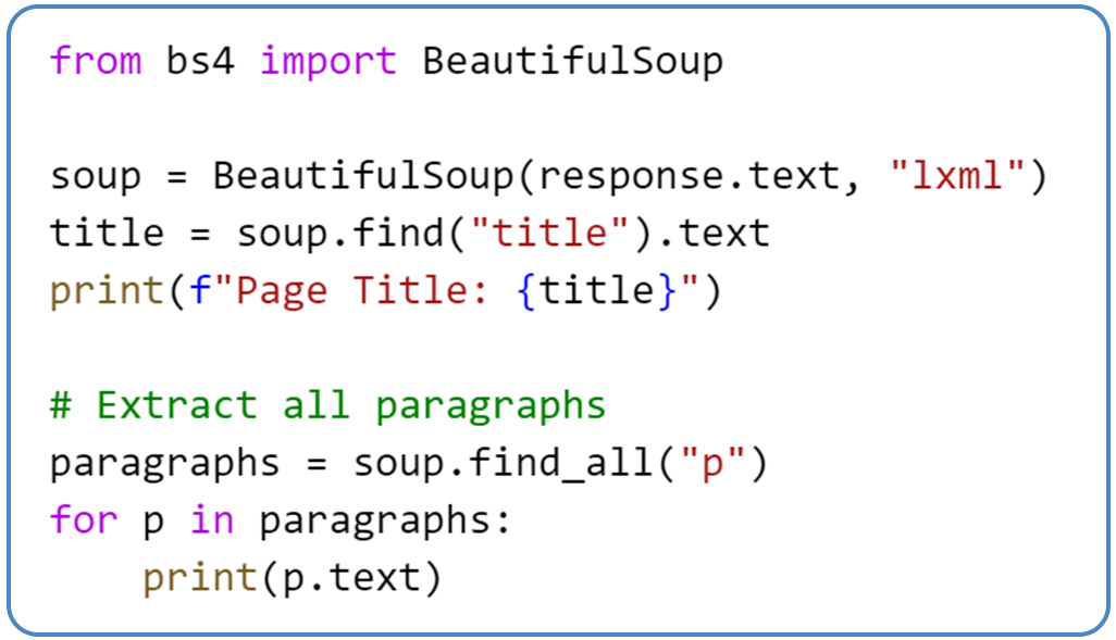 Parsing-HTML-with-BeautifulSoup