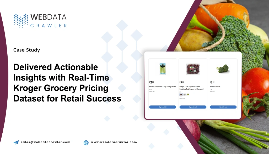 Delivered Actionable Insights with Real-Time Kroger Grocery Pricing Dataset for Retail Success